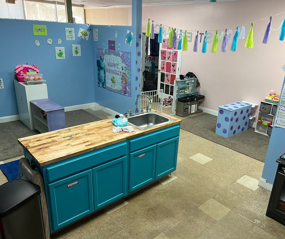 Monsters Inc toddler classroom